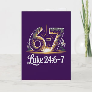 Lukas 24,6-7 Ostergruß Er Ist Auferstanden Schrift Karte