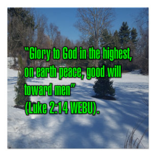 Lukas 2:14 WEBU Poster