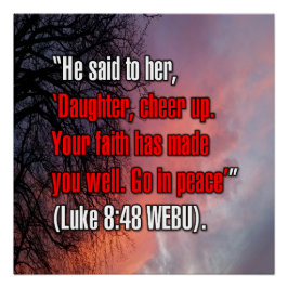 Lukas 8:48 WEBU Poster