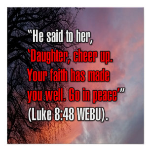 Lukas 8:48 WEBU Poster