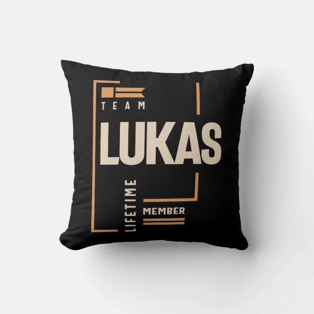 Lukas Personalisierter Name - Funny Lukas Kissen (Vorderseite)