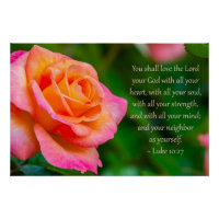 Luke 10:27 Druck, Wertposter-Papier (Halbglanz)