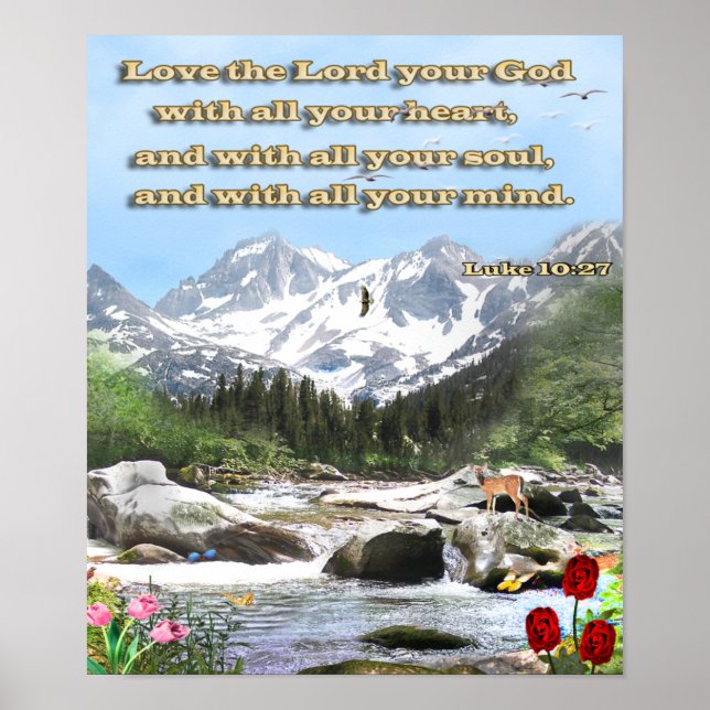 Luke 10:27 Poster (Vorne)