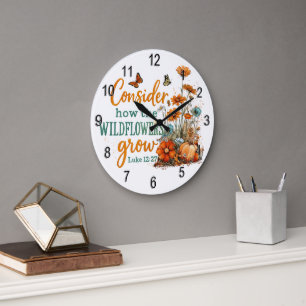 Luke 12:27 große wanduhr