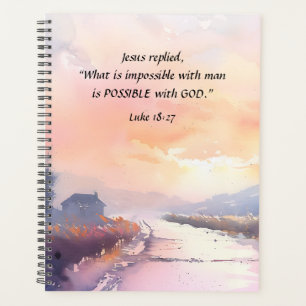 Luke 18:27 Jesus antwortete mit der Bibel Gottes a Planer