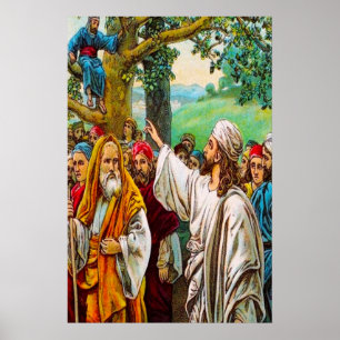 Luke 19:1-10 Jesus Rette einen Steuerbeamten Poster