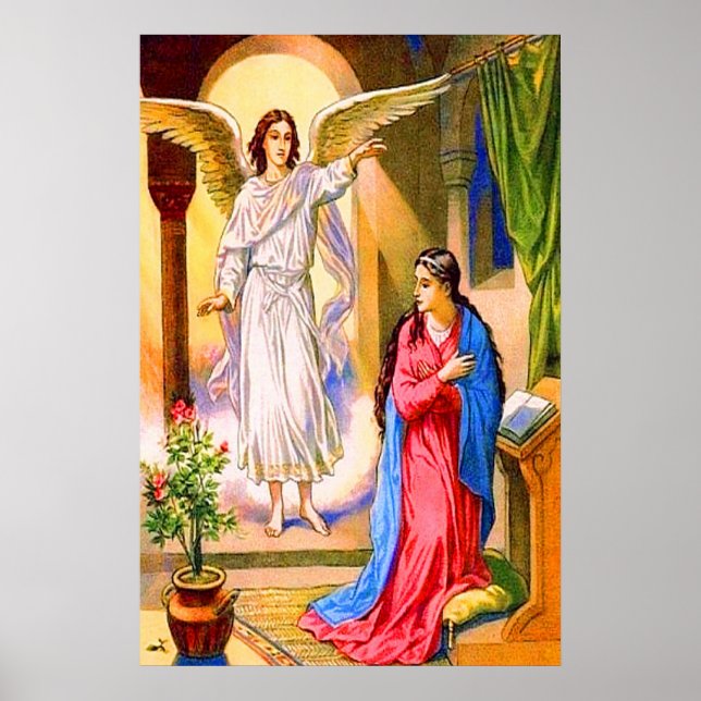 Luke 1:26-38 Gabriel bringt News zu Mary Poster (Vorne)