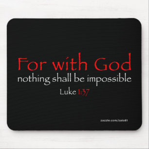 Luke-1:37 Mousepad