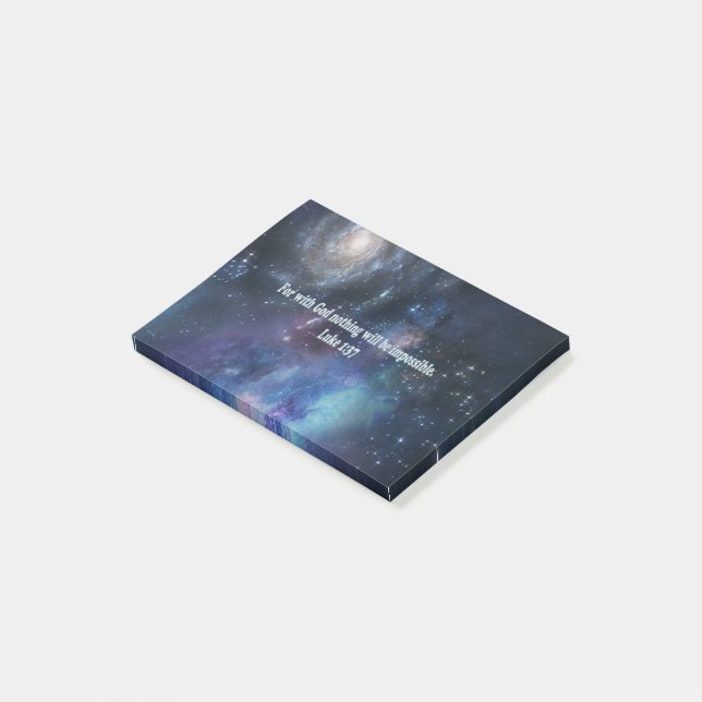 Luke 1:37 post-it klebezettel (angewinkelt)