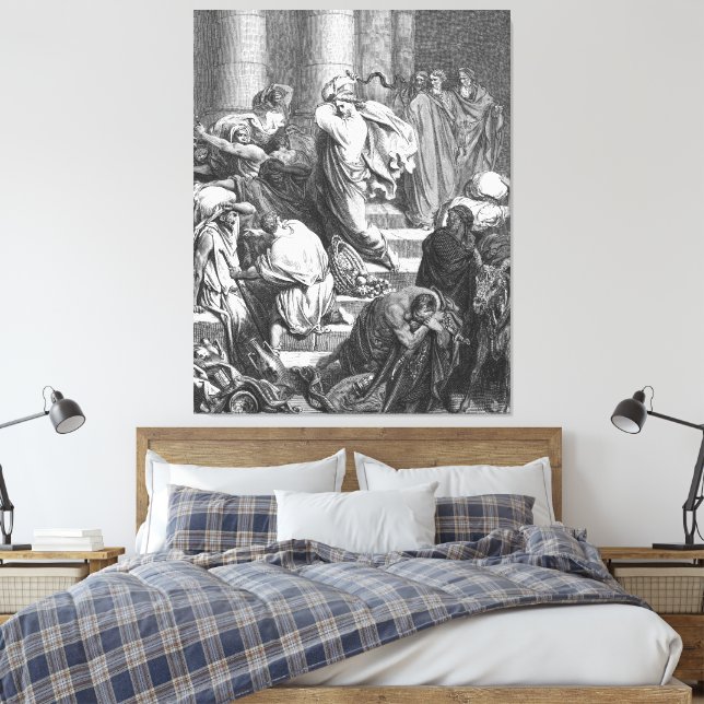 Luke 22 An Angel Appears to Jesus in the Garden Leinwanddruck (Insitu (Schlafzimmer))