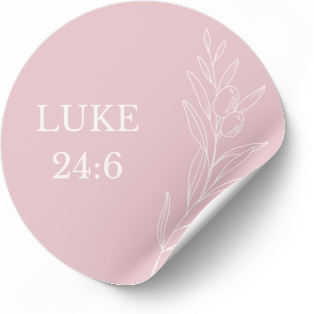 Luke 24:6 Easter – He Is Risen Christian Sticker (Von Creator hochgeladen)