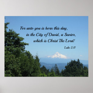 Luke 2:11 Denn für euch ist heute geboren... Poster