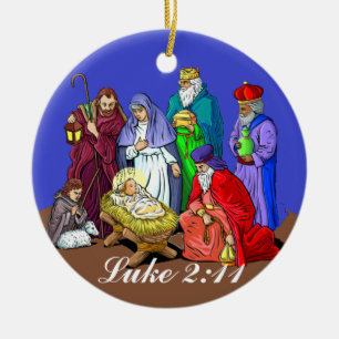 Luke-2:11 Geburt Keramikornament