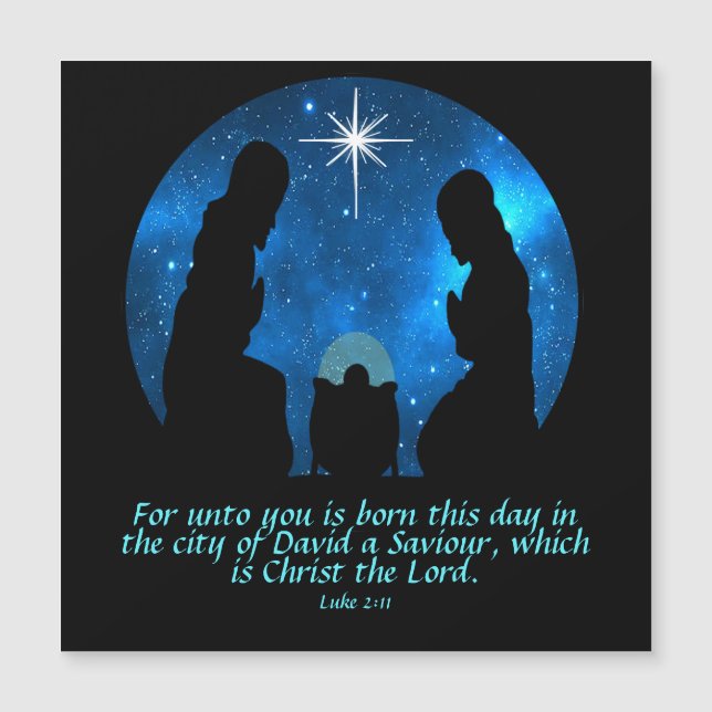 Luke 2:11 Magnetkarte (Vorderseite)