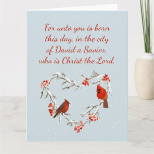 Luke 2:11 Schrift Weihnachtsblase Leere Karte