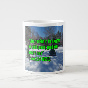Luke 2:14 WEBU-Tasse Jumbo-Tasse