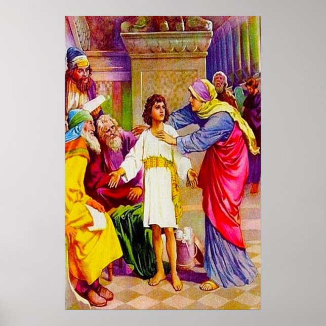 Luke 2:41-50 Jesus im Haus seines Vaters Poster (Vorne)