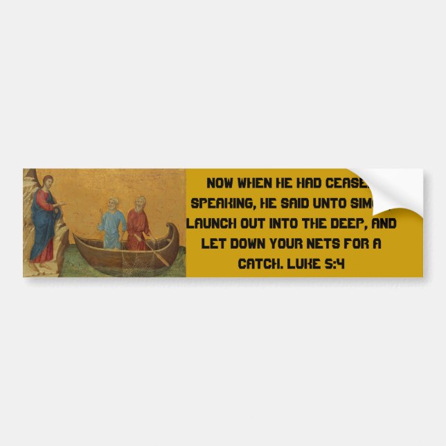 Luke 5:4 autoaufkleber (Vorne)
