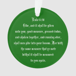 LUKE 6:38 ORNAMENT