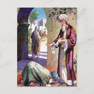 Luke 7:40-50 Eine Geschichte über das Vergessen vo Postkarte