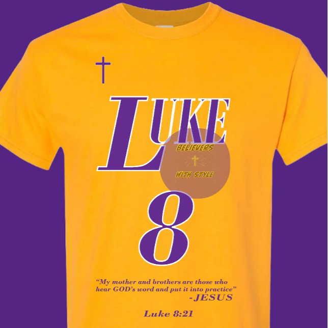 Luke 8:21 Bibelschrift - Christlich - (2of2) T-Shirt (Von Creator hochgeladen)