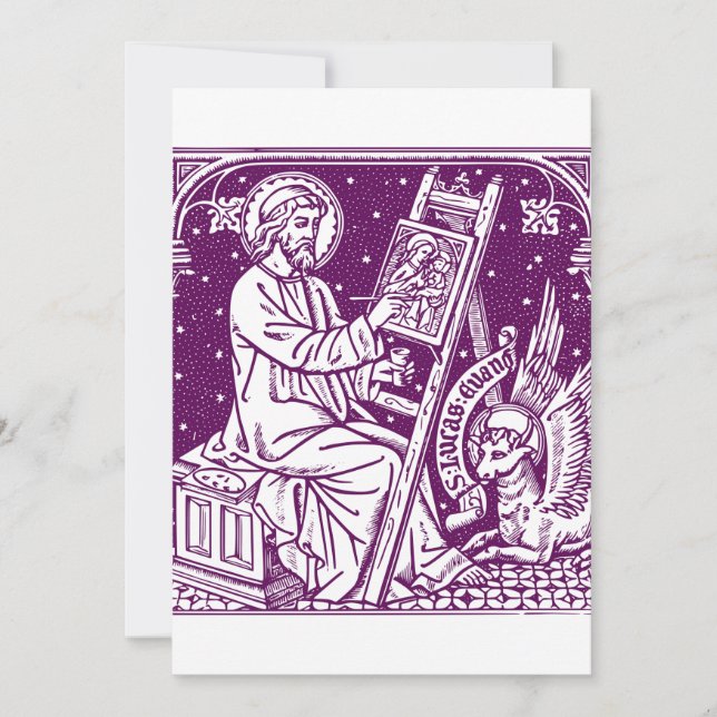 Luke der Evangelist Dankeskarte (Vorderseite)