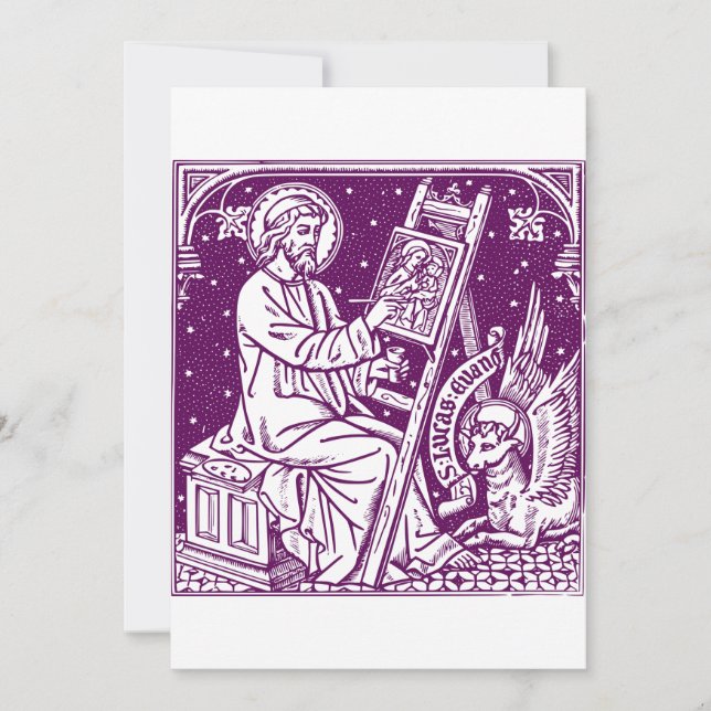 Luke der Evangelist Einladung (Vorderseite)