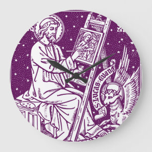 Luke der Evangelist Große Wanduhr