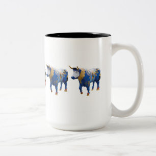 "Luke der keltische Ochse" 15 Unze-Tasse Zweifarbige Tasse