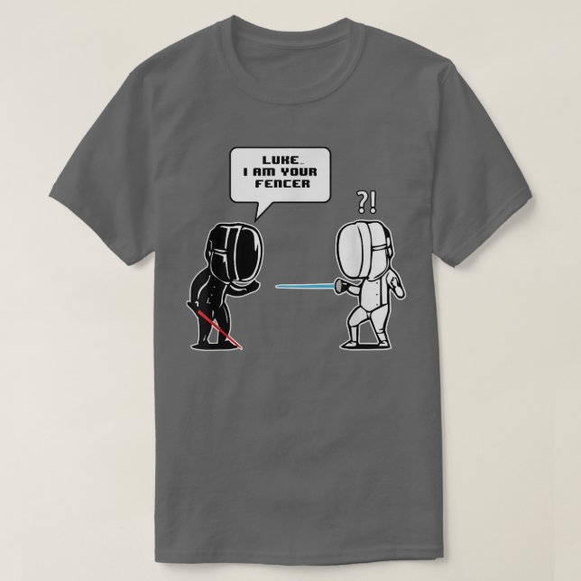 Luke Ich bin dein Fencer Funny Fencing-Geschenk  T-Shirt (Design vorne)