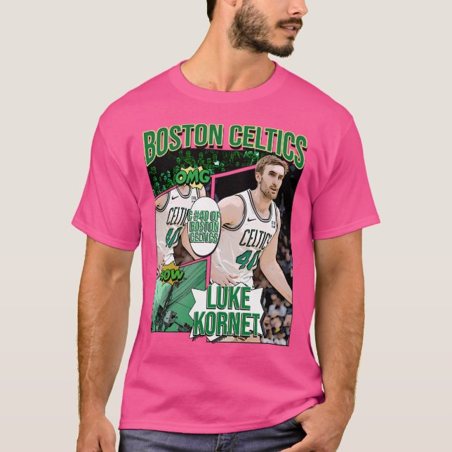 Luke Kornet Basketball Art Celtics T-Shirt (Vorderseite)