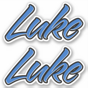 Luke Name blue Aufkleber Sticker Stickerset