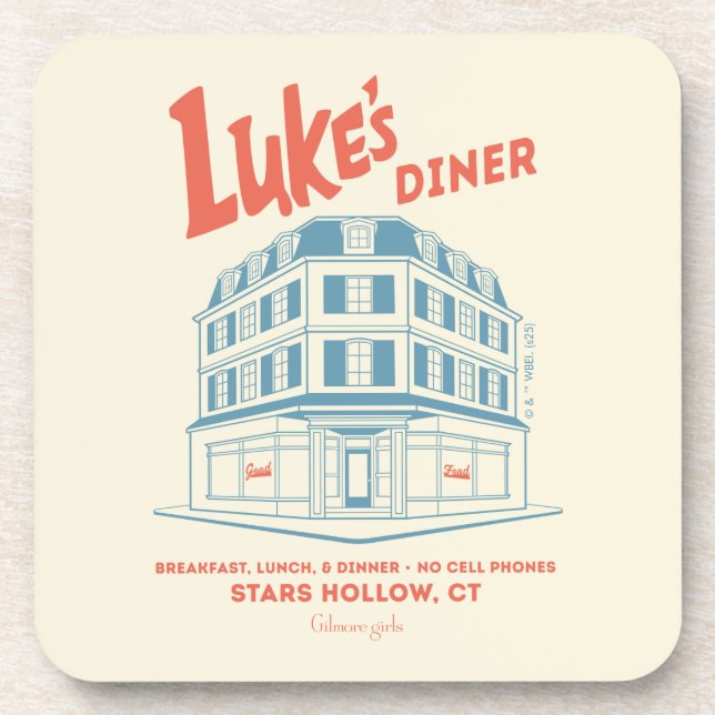 Luke’s Diner Stars Hollow Design Getränkeuntersetzer (Vorderseite)