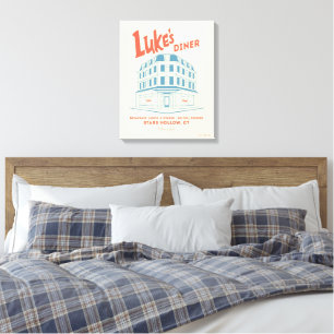 Luke’s Diner Stars Hollow Design Leinwanddruck