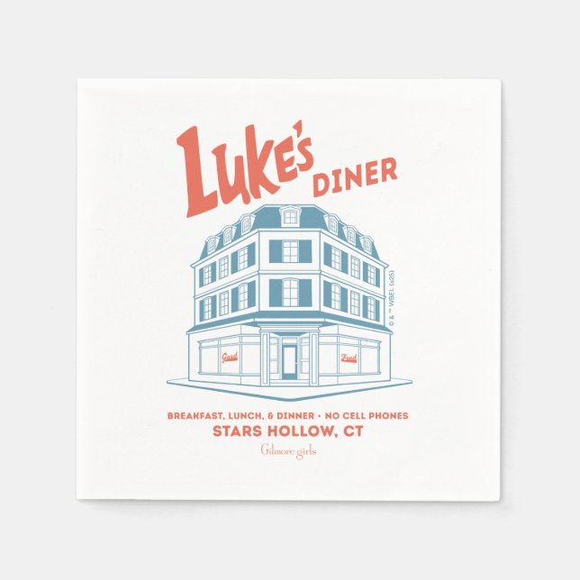 Luke’s Diner Stars Hollow Design Serviette (Vorderseite)
