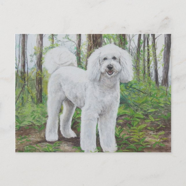 Luke the Golden Doodle Doodle Kunst, Dichtung und  Postkarte (Vorderseite)