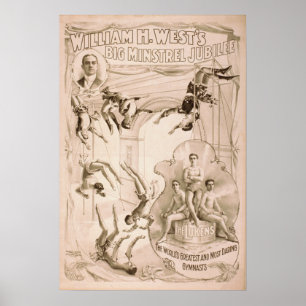 Luken Gymnist Aerialist Act VAUDEVILLE Poster