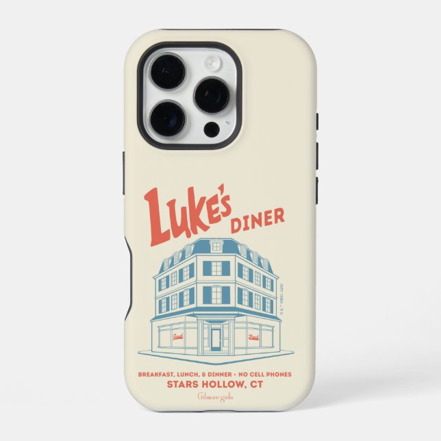 Luke's Diner Stars Hollow Design iPhone Hülle (Rückseite)