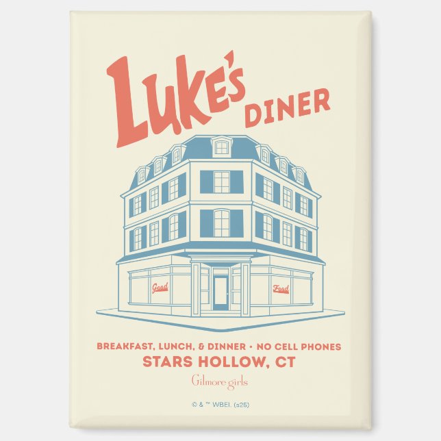 Luke's Diner Stars Hollow Design Magnet (Vorderseite)