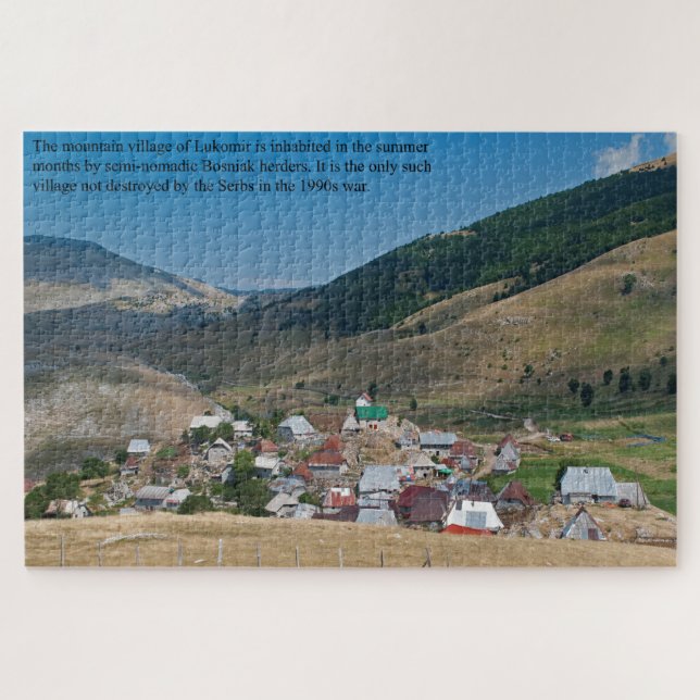 Lukomir Bosniberg Village Large Puzzle (Horizontal)