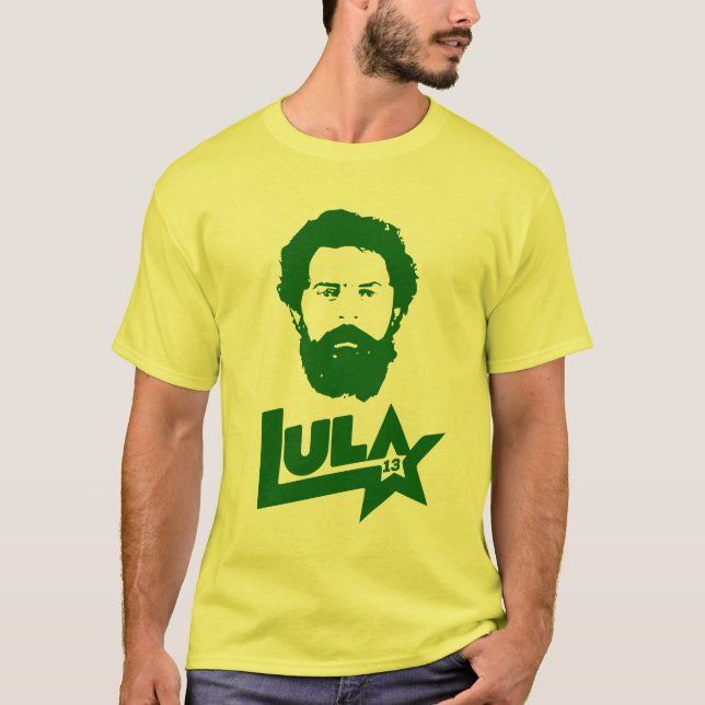 Lula 2022 13 PT Lula Livre Lula Presidente Brasil T-Shirt (Vorderseite)