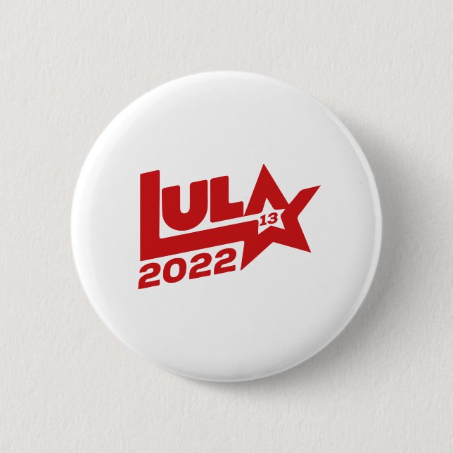 Lula 2022 13 PT Präsidentin Brasil Button (Vorderseite)