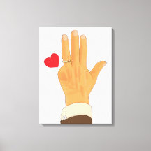 Lulas linke Hand und ein Herz