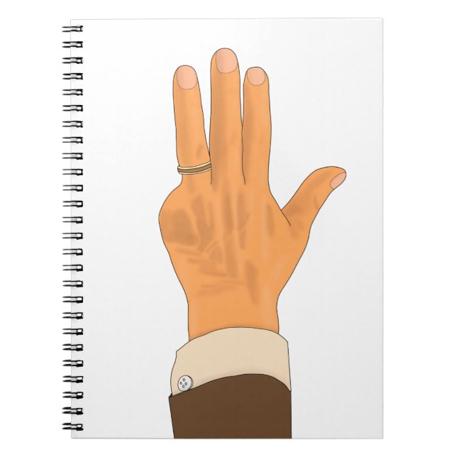 Lulas links Hand Notizblock (Vorderseite)