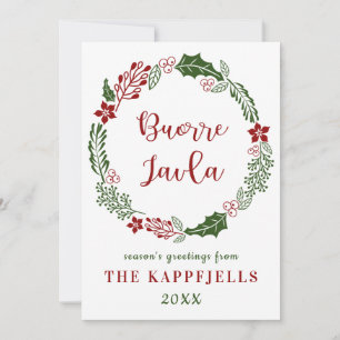 Lule-Samisch Frohe Weihnachten, Benutzerdefiniert Feiertagskarte