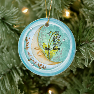 Lullaby Moon Keramik Ornament