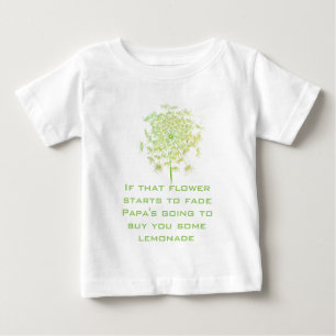 Lullaby, wenn diese Blume Fades Papa Baby T-shirt