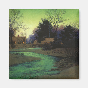 "Lullbrook in Winter" von Maxfield Parrish Magnet