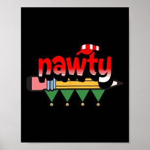 Lulu Darling Naughty oder Nice List Weihnachten Pa Poster