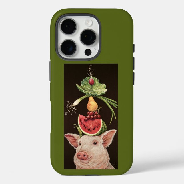Lulu das Schwein iPhone 16 Pro Hülle (Rückseite)
